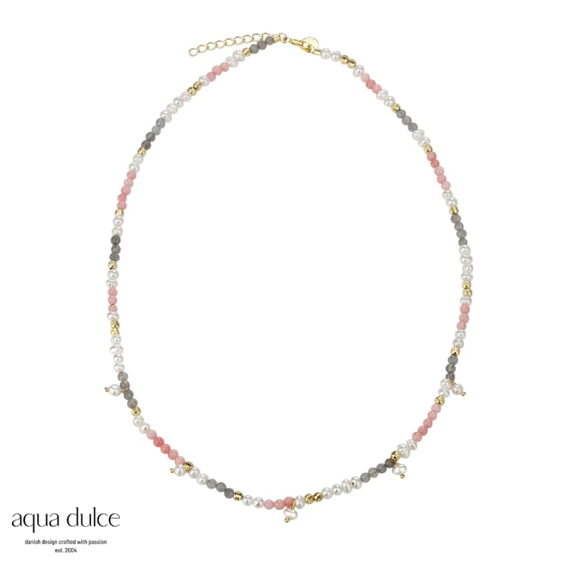 Opal Love Necklace Golden