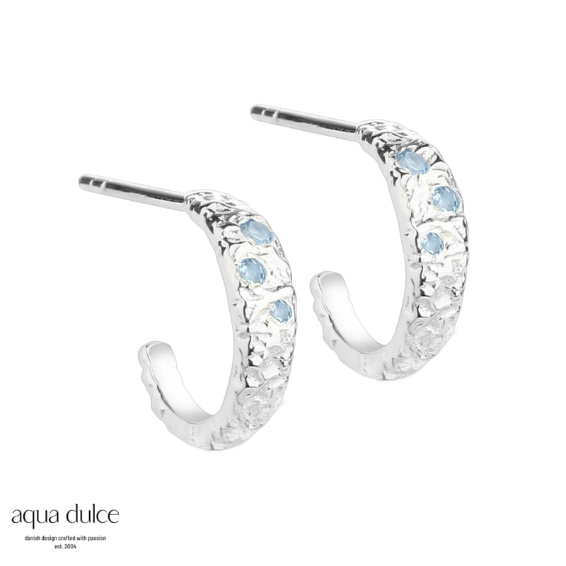 Mess Hoop Blue Small Silver