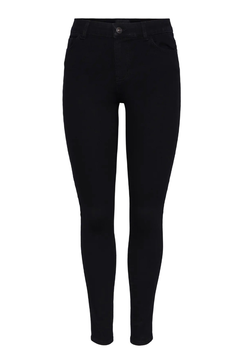 Pieces - Jeans - Dana Mw Skinny Jeans - Black Denim