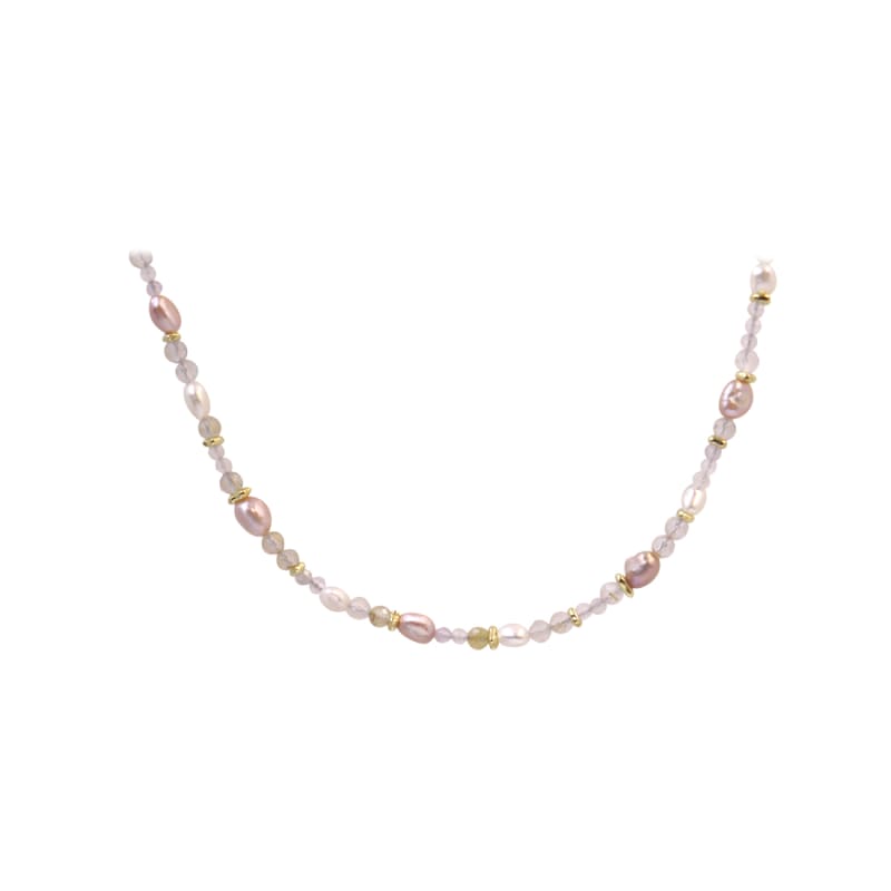 Fresa Rose Necklace    Golden