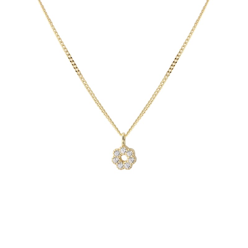 Lumi Clear Necklace   Golden