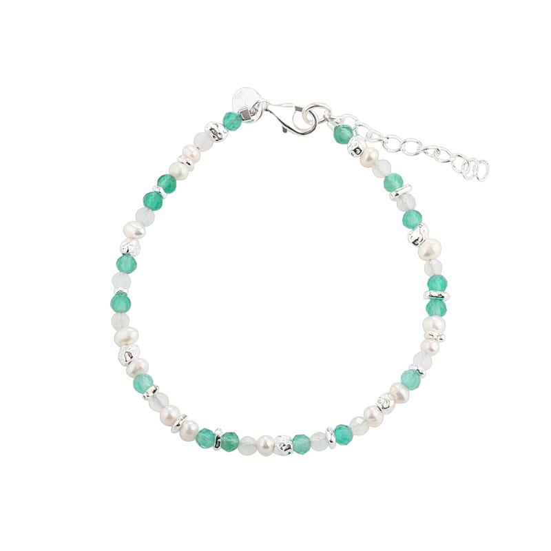 Green Garden Simple Bracelet Silver