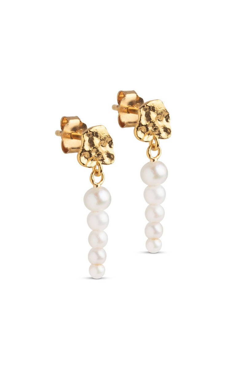 Enamel - øreringe - Earring Malaika - Pearls