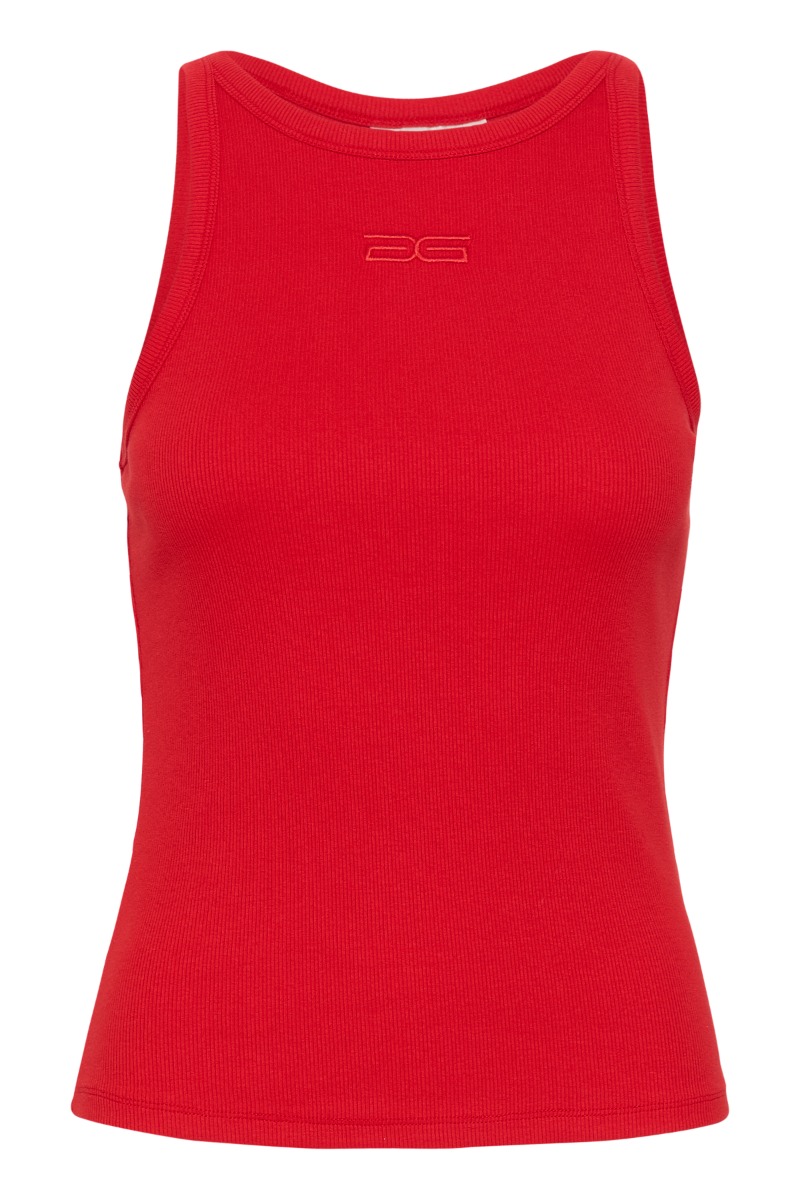 Gestuz - Top - Drewgz Sl Logo Tank - Haute Red