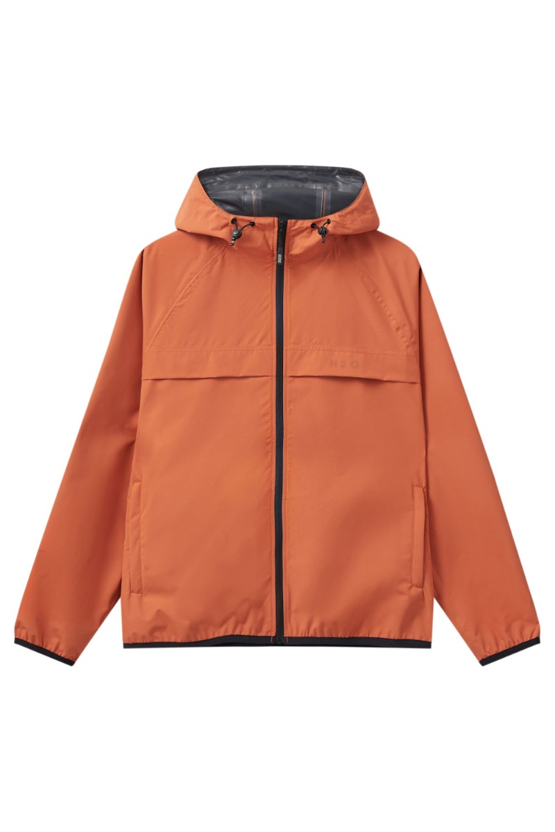 H2o - Regnjakke - Basic Rømø Lw Rain Jacket - Packable - Autumn Leaf