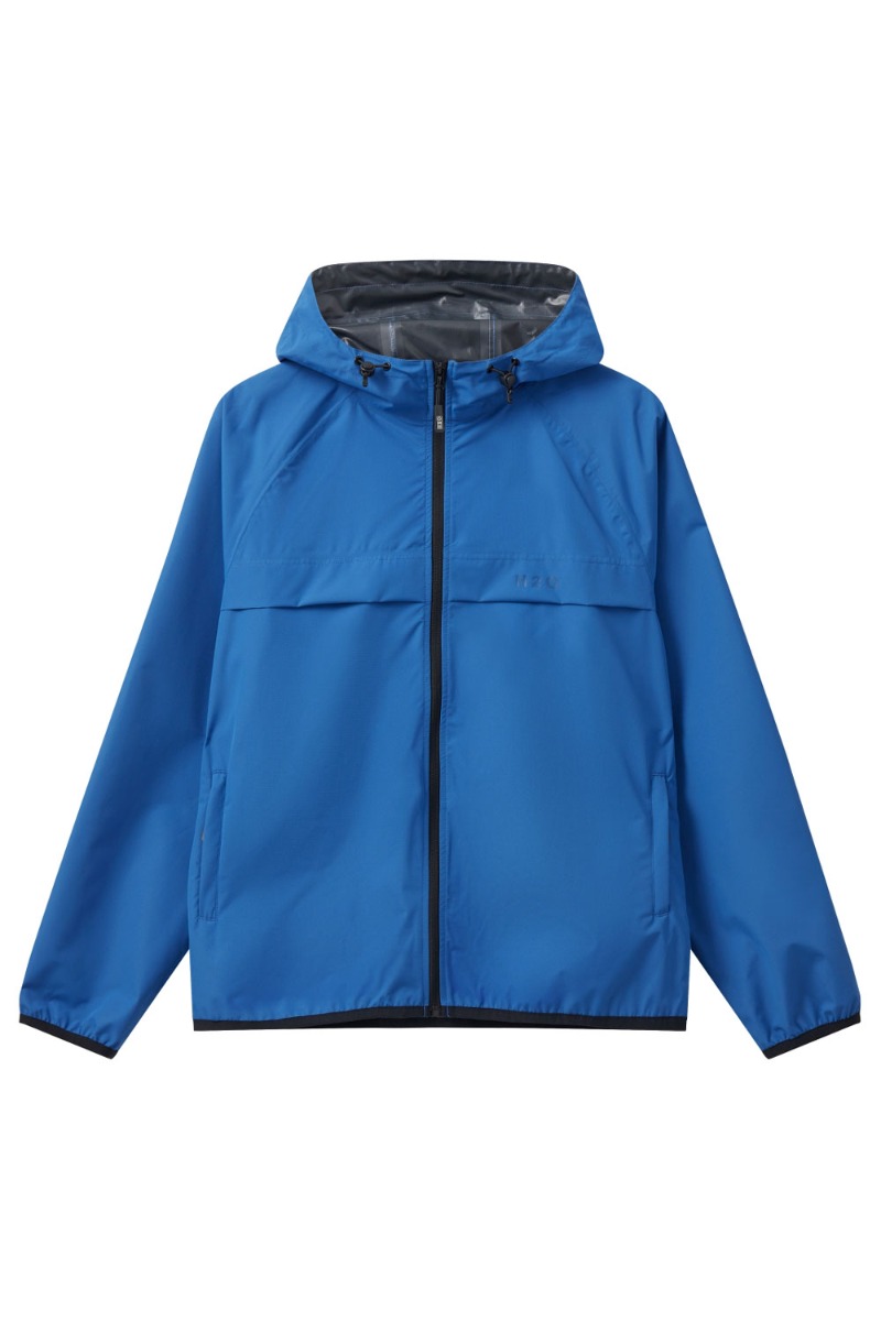 H2o - Regnjakke - Basic Rømø Lw Rain Jacket - Packable - Blue