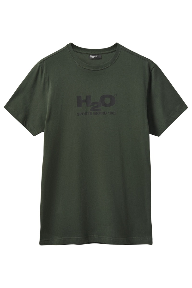 H2o - T-shirt - Logo Tee - Armyblack