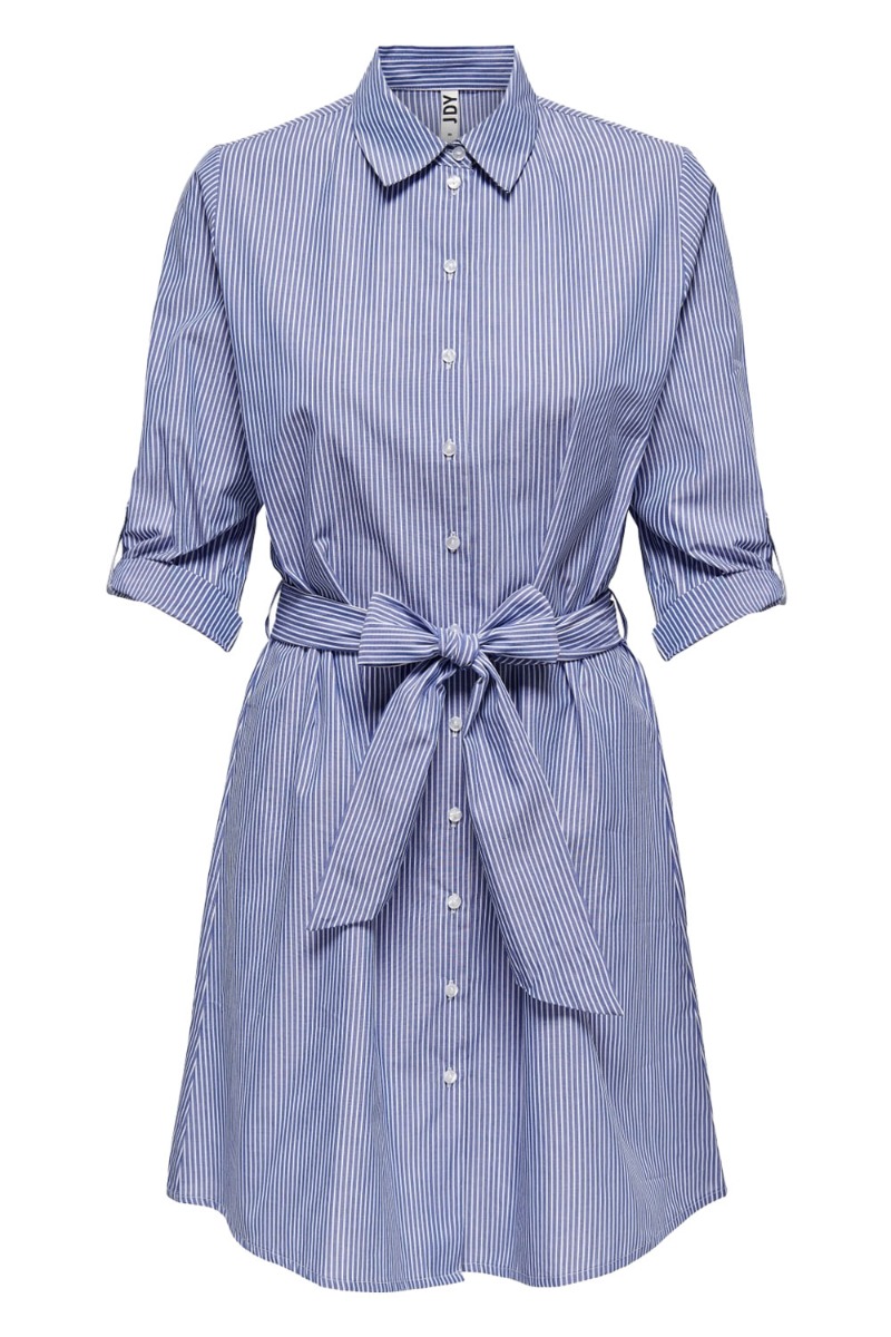 Jdy - Kjole - Jdy Hall 34 Shirt Dress - Wedgewood