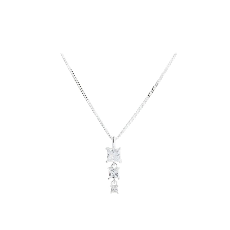 Edge Necklace Silver
