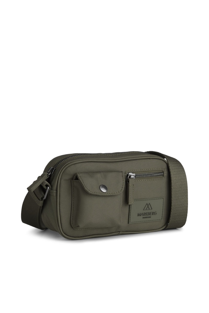 Markberg - Taske - Darlambg S Cross Monochrome - Dark Olive