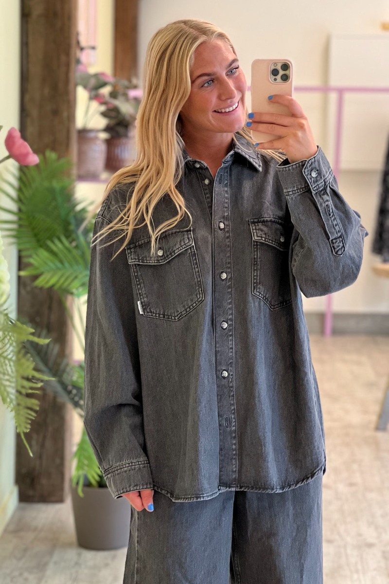 Modstr?m - Skjorte - Kenamd Shirt - Vintage Grey