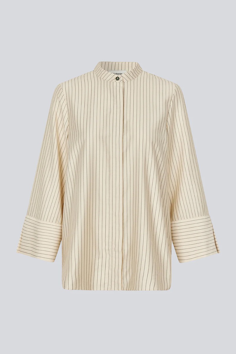 Modstr?m - Skjorte - Isabelmd Shirt - Summer Sand Pinstripe
