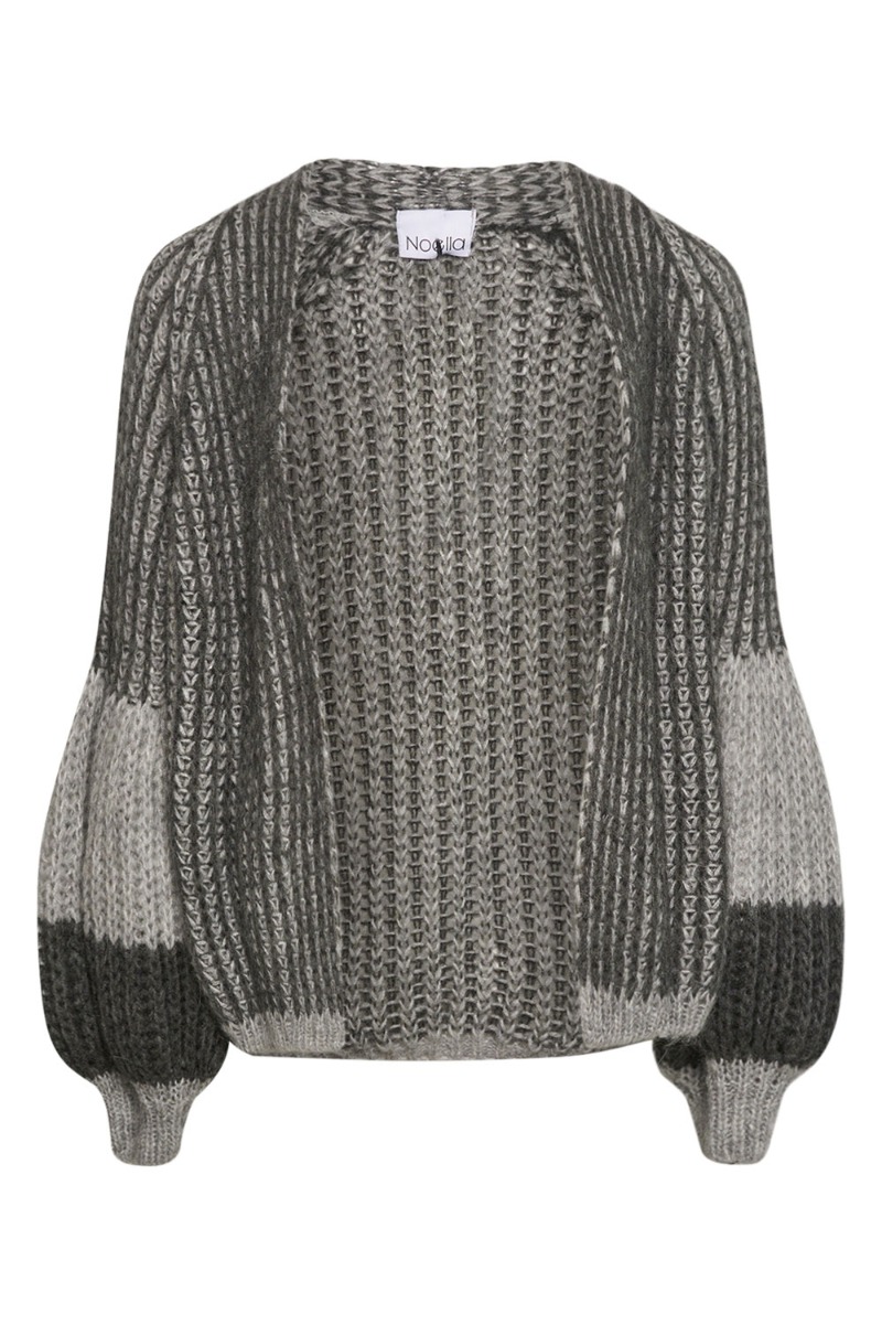 Noella - Cardigan - Liana Knit Cardigan - Grey Melange Mix
