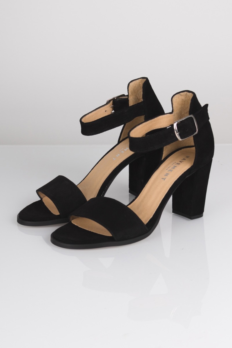 Pavement - Stiletter - Silke Suede - Black Suede 017