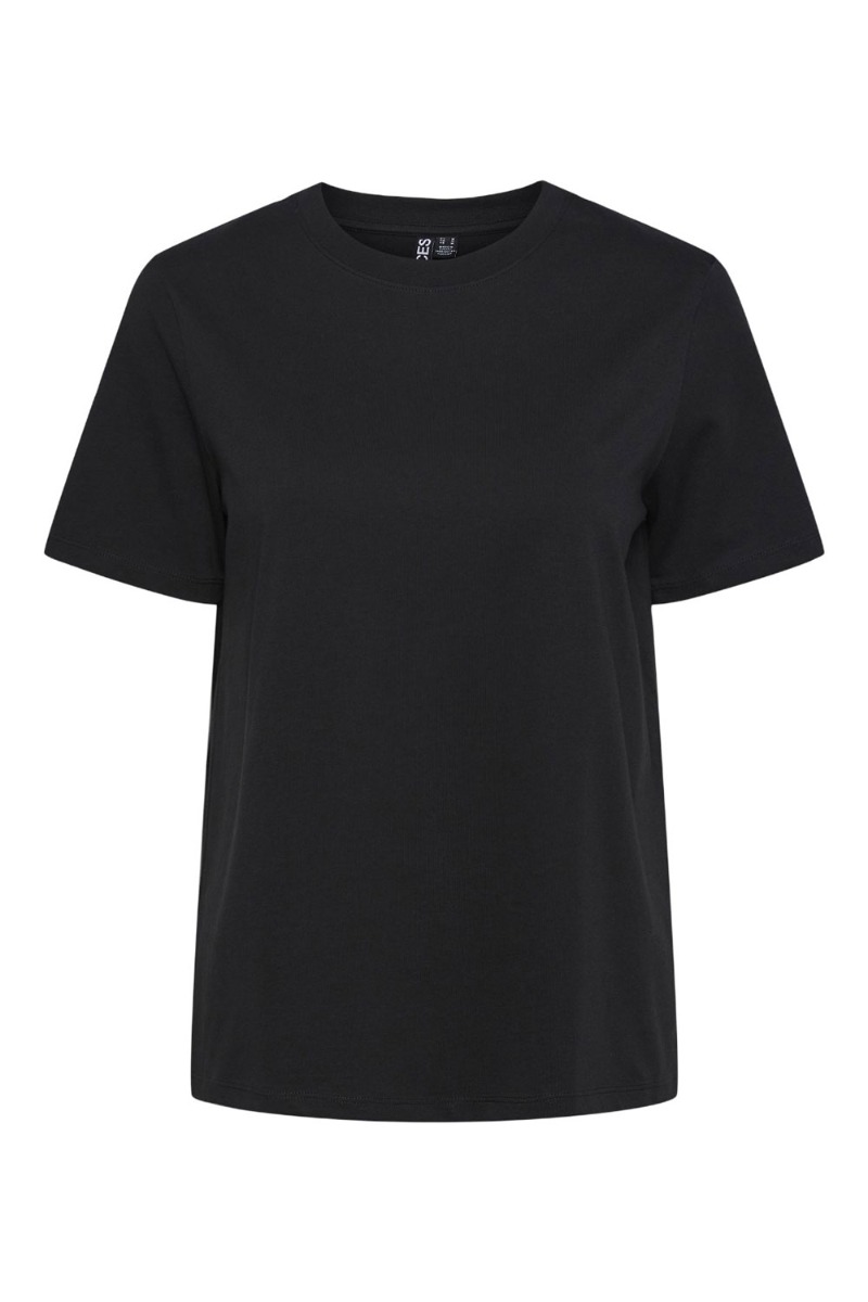 Pieces - T-shirt - Pc Ria Ss Solid Tee - Black