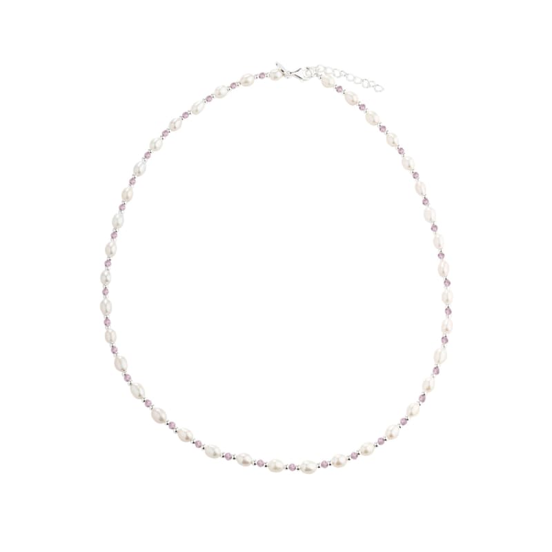 Coast Rose Necklace  Silver