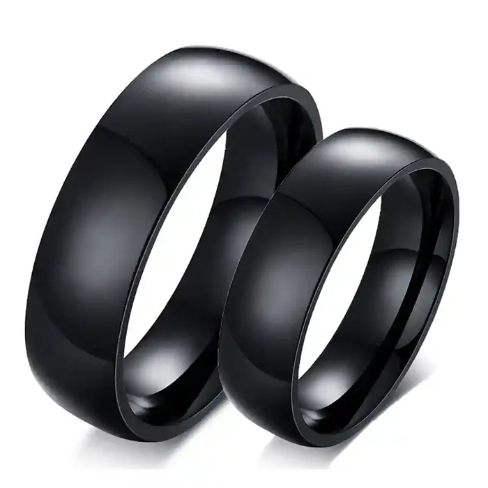 Blackcoat Forlovelsesring Glossy I Rustfri Stål