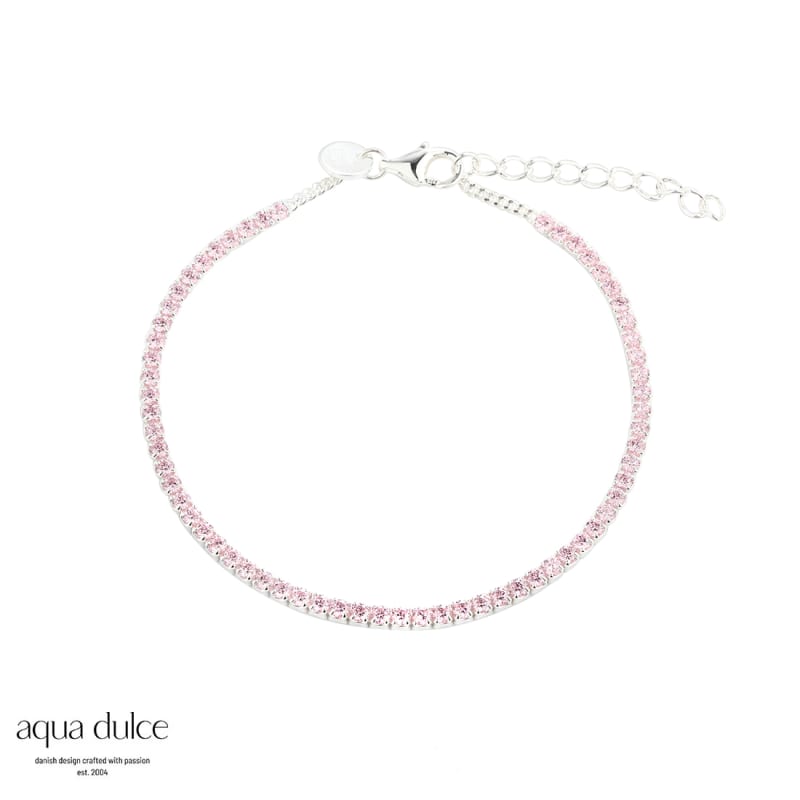 Rose Dagny Tennis Bracelet Silver