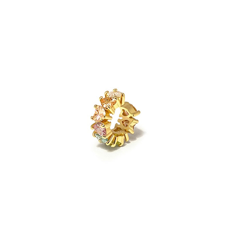 Cuff  ørering - Lovypastel - Onesize Regulerbar Størrelse - 18 Karat Forgyldning