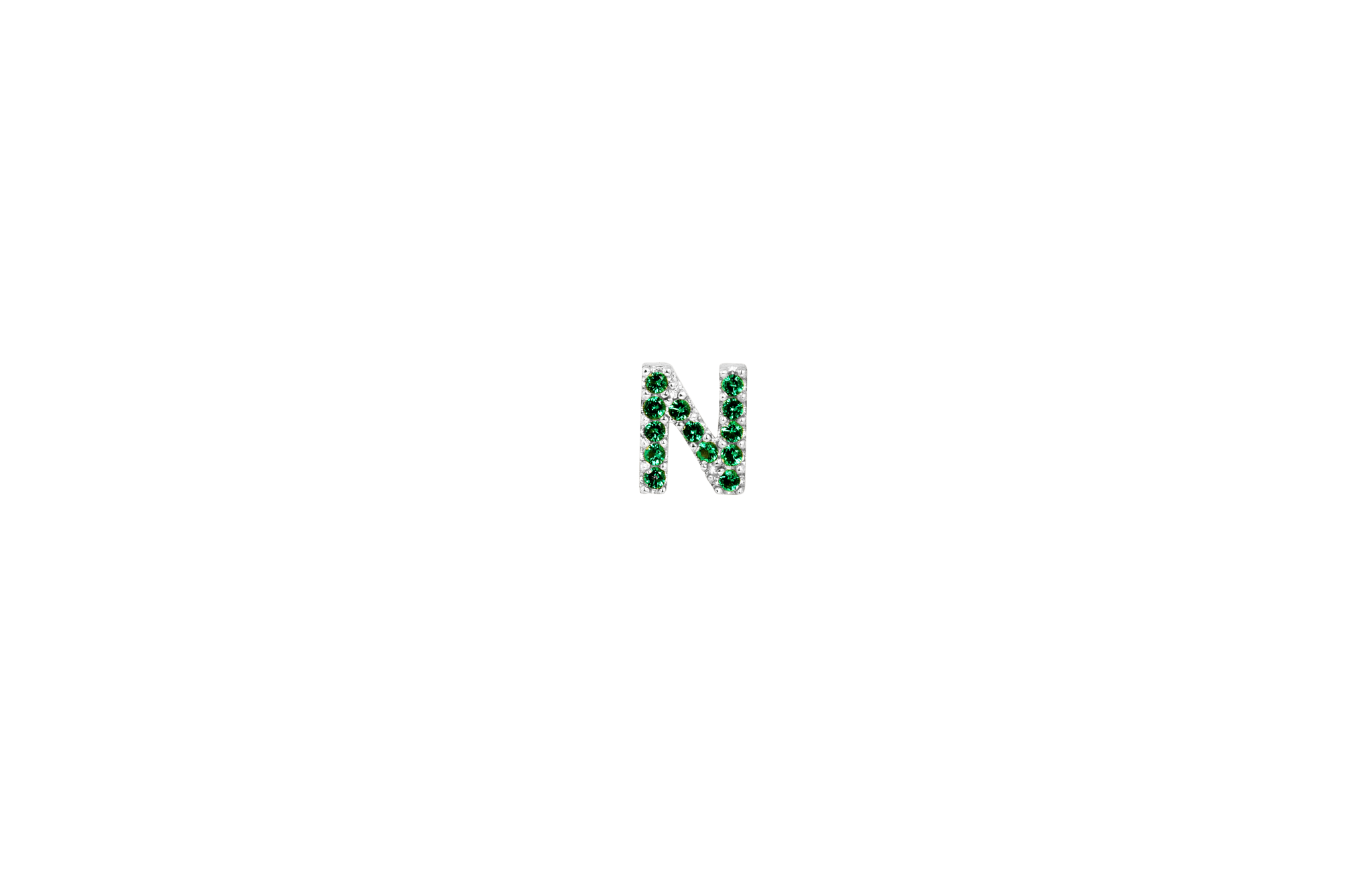 Ix N Green Earring Silver