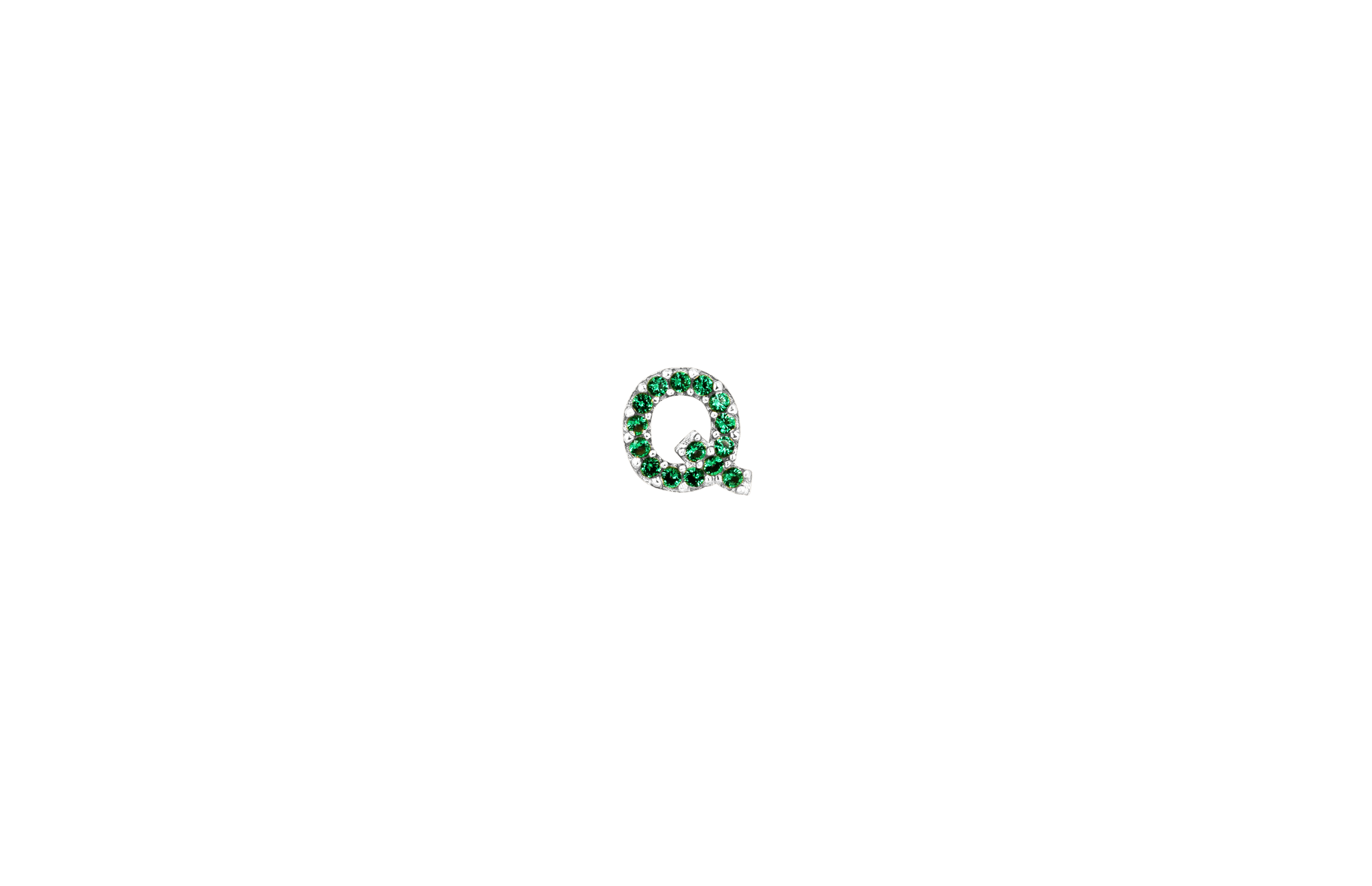 Ix Q Green Earring Silver