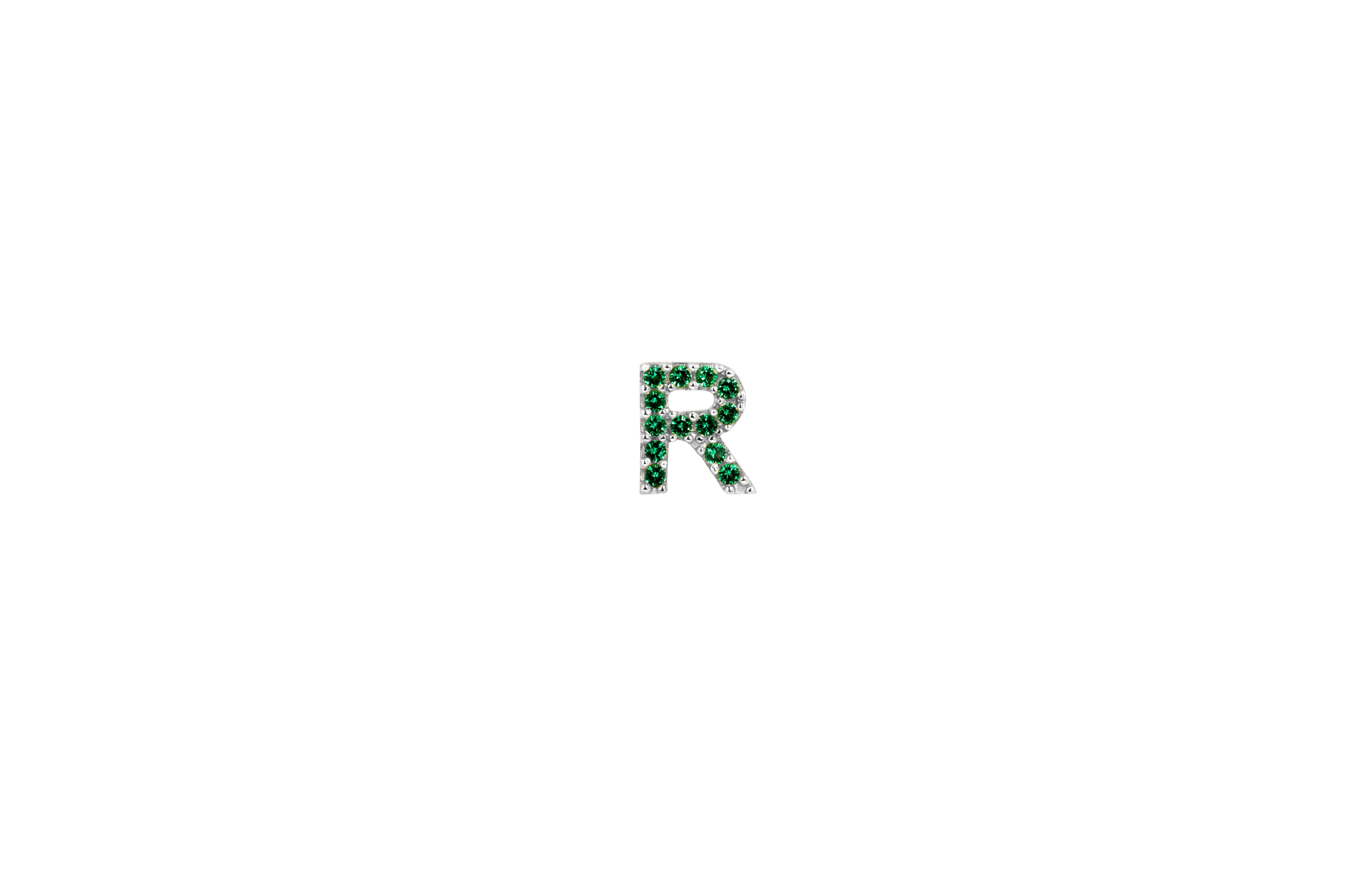 Ix R Green Earring Silver