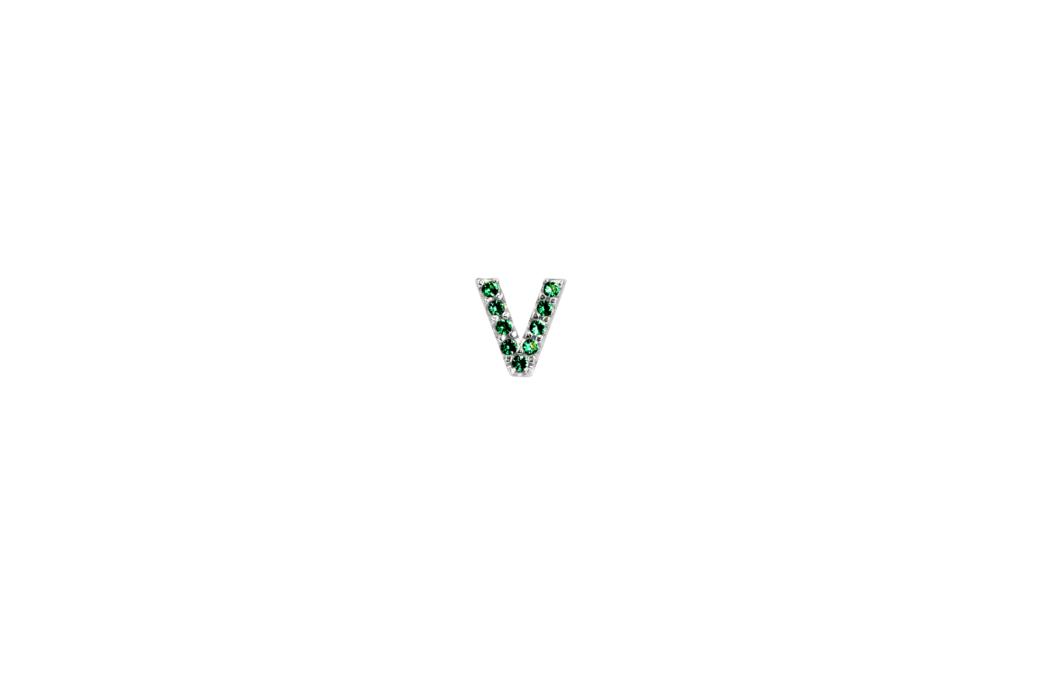 Ix V Green Earring Silver