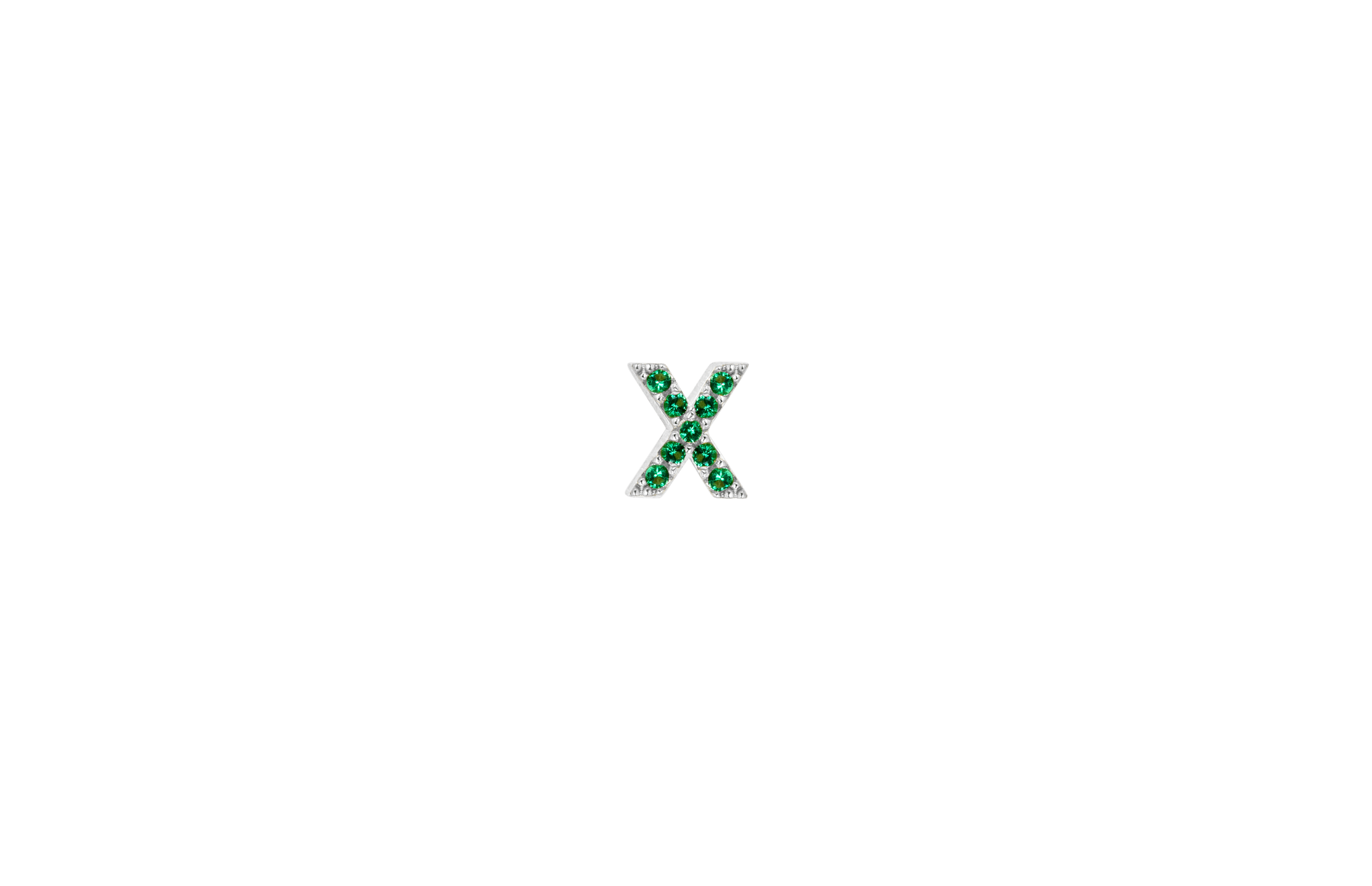 Ix X Green Earring Silver