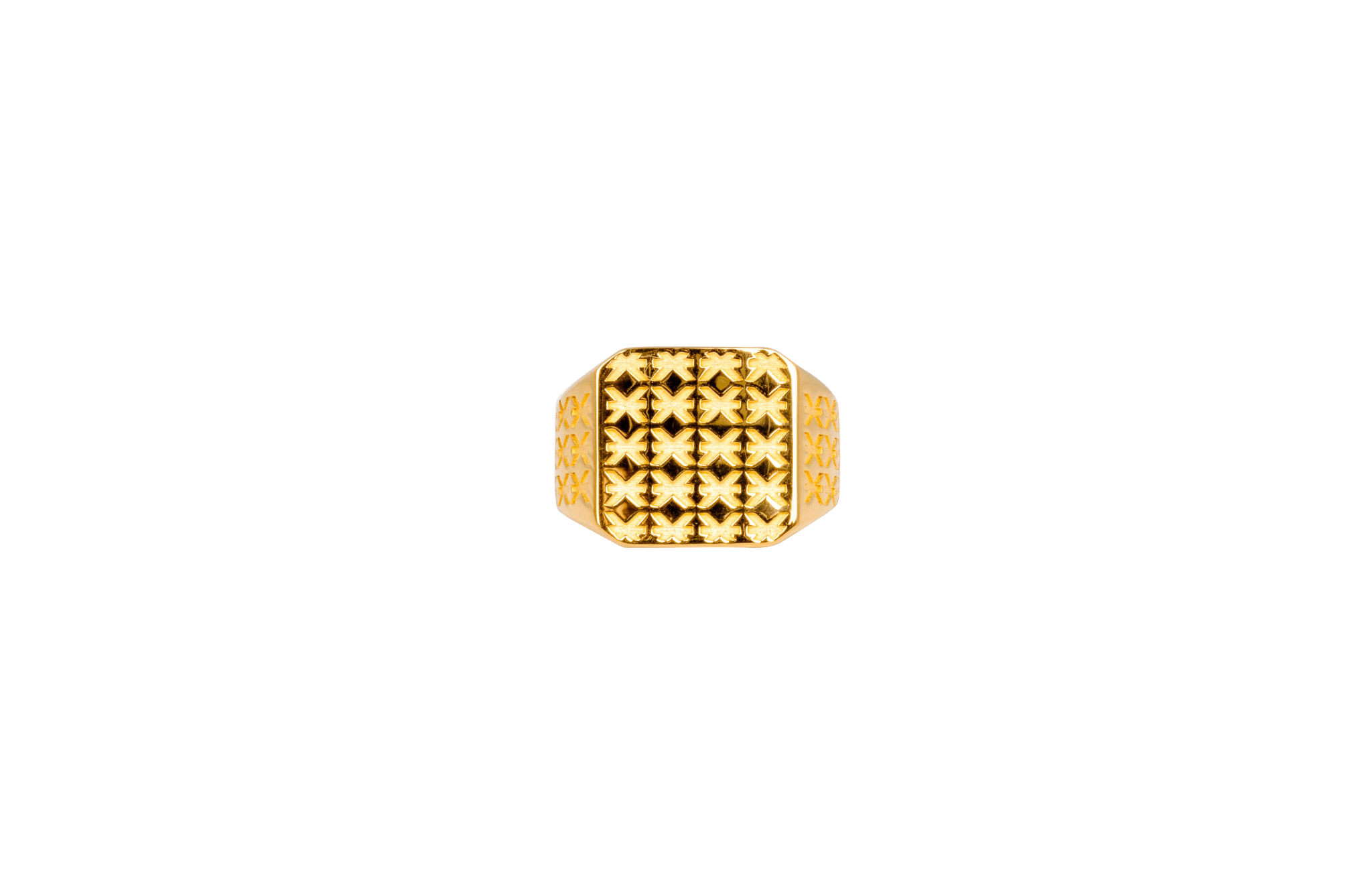 Ix Octagon Logo Signet Ring