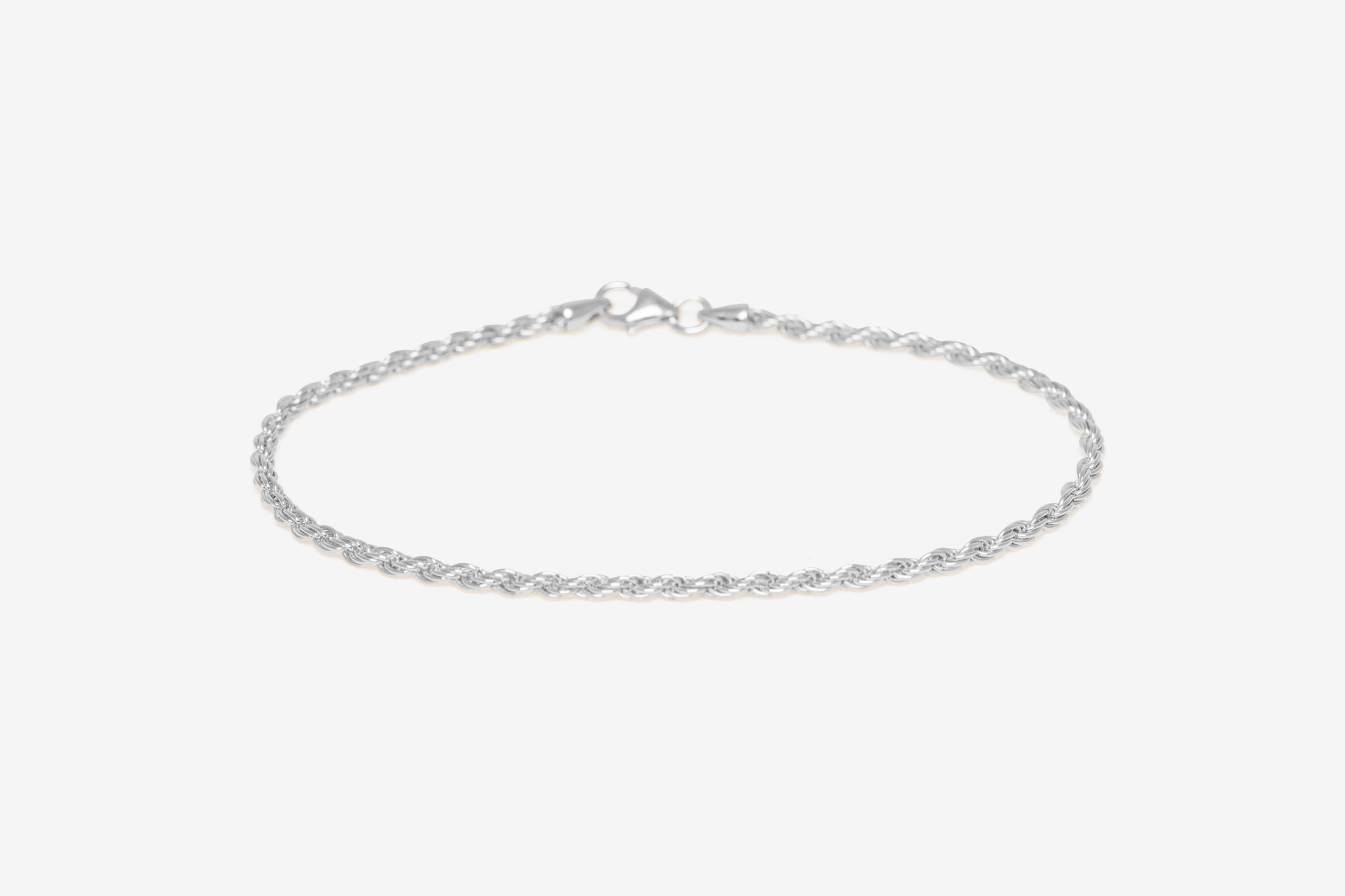 Ix Rope Anklet Silver