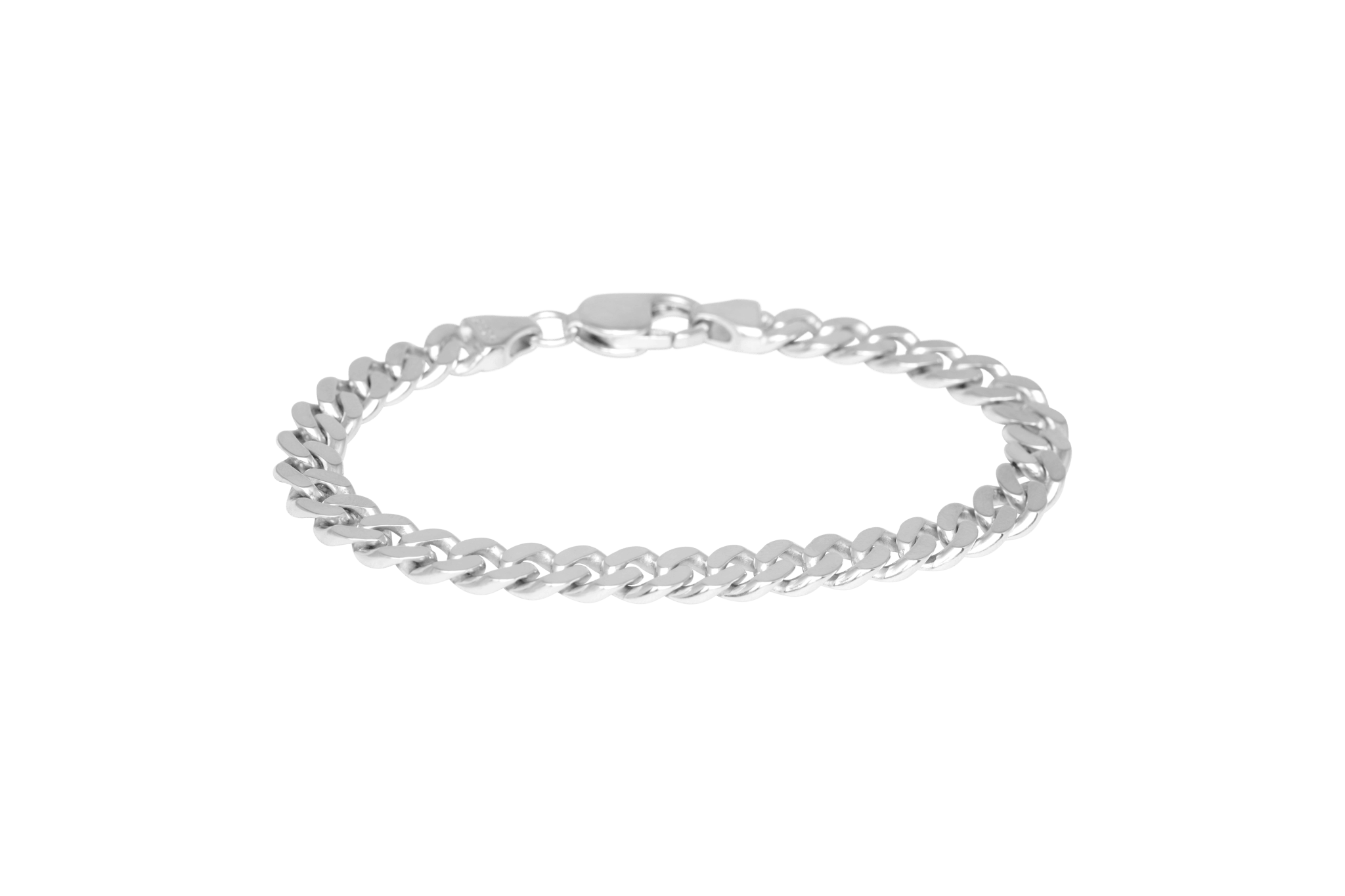 Ix Chunky Curb Matt Bracelet Silver