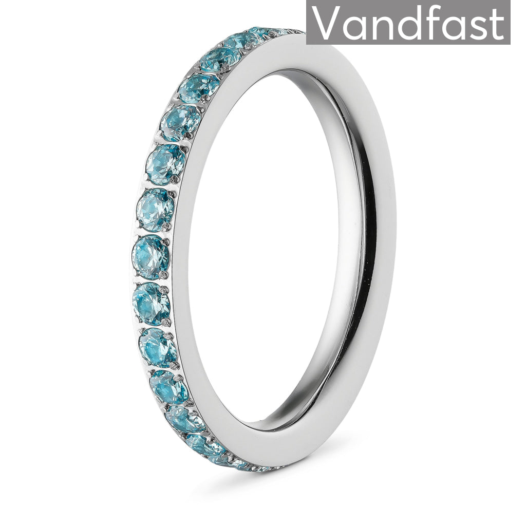 Annebrauner Alliance Aquamarine Ring – Eksklusiv Smykkeæske