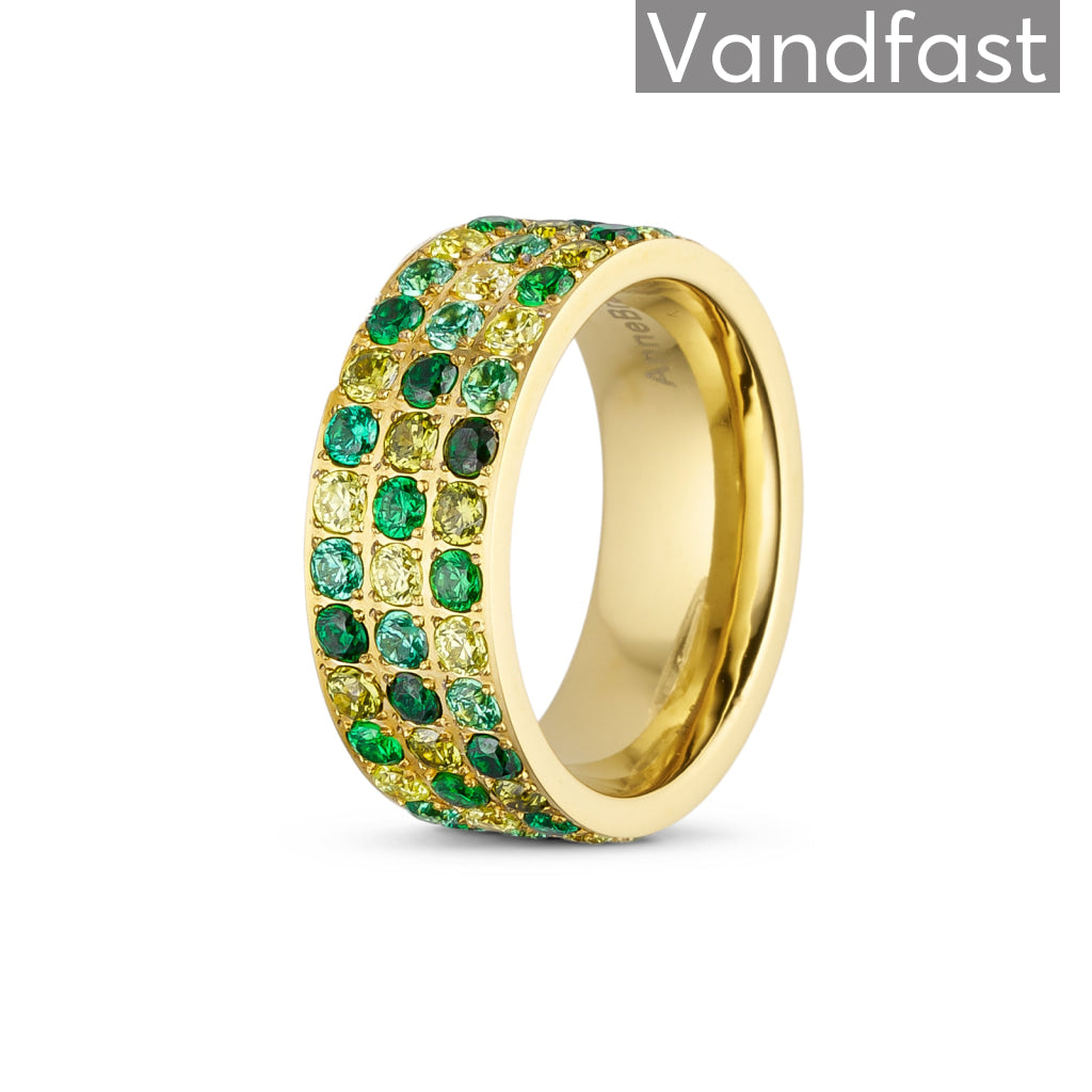 Annebrauner Alliance Ring i 18k Guldbelagt med CZ Zirkonia