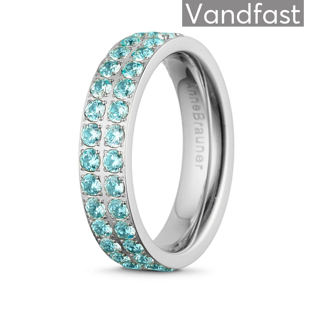 Annebrauner Alliance L-Aquamarine Ring - Eksklusiv Æske