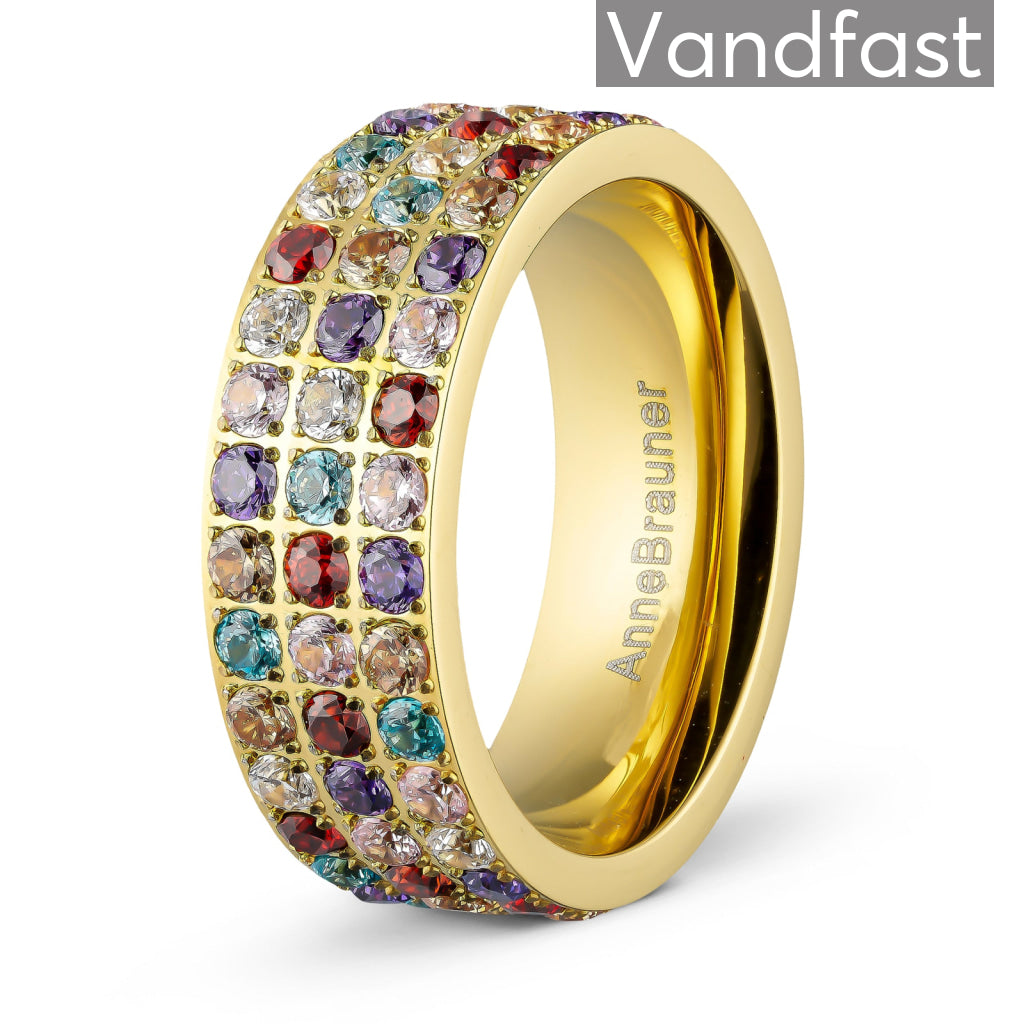 Annebrauner Alliance Multicolor Mix Ring - 18k Forgyldt