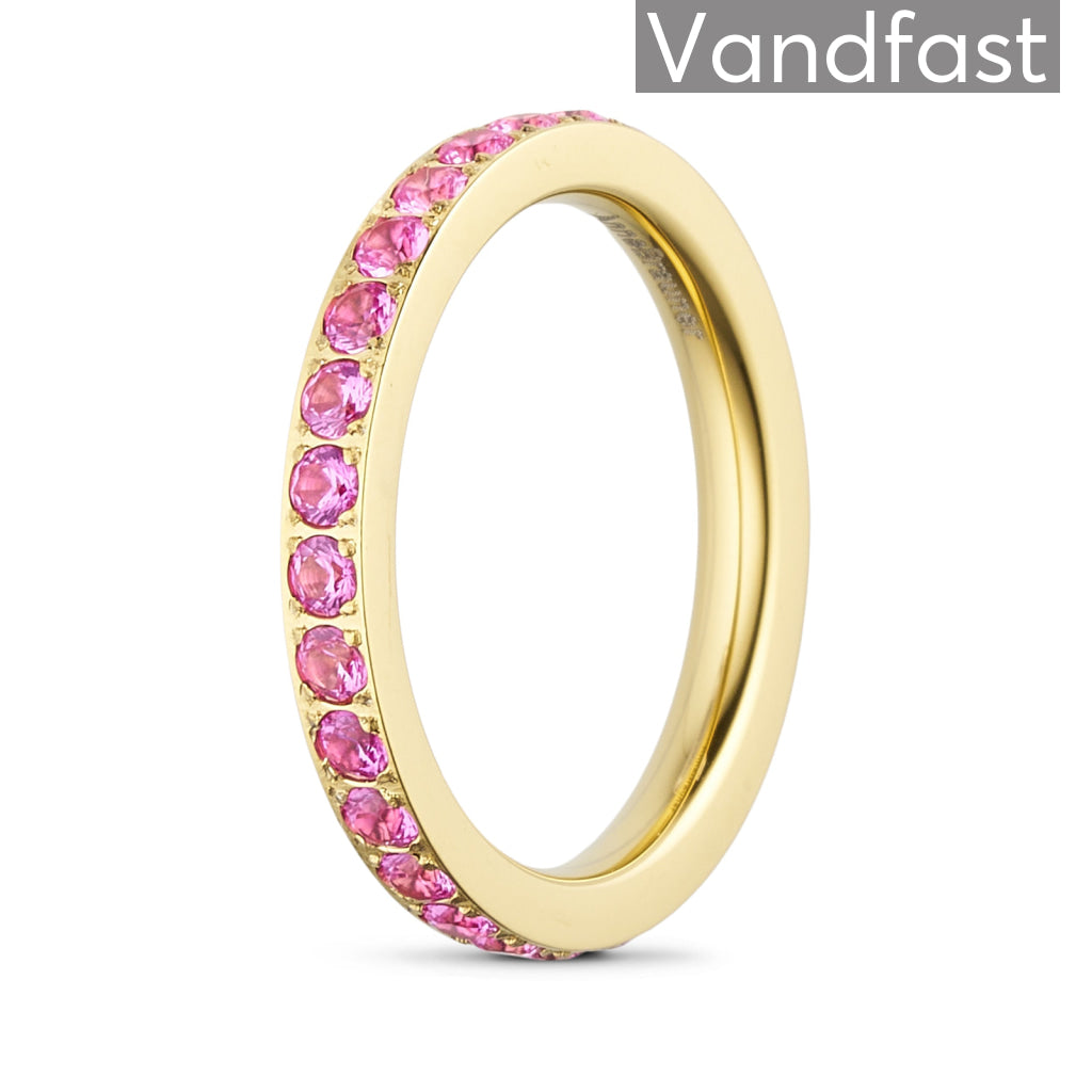 Annebrauner Alliance Rose Ring 18k Guldbelagt - Eksklusiv Smykkeæske