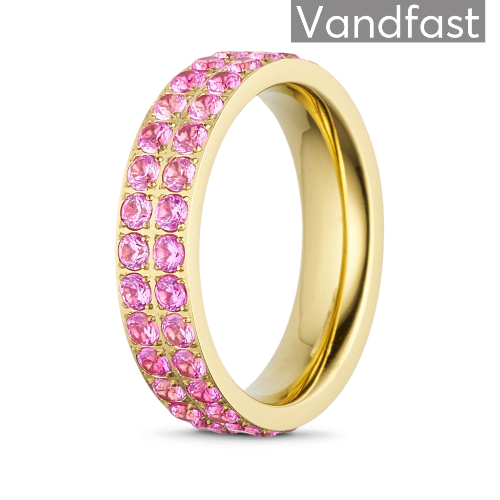 Annebrauner Alliance Rose Ring - 18k Guldbelagt Smykke
