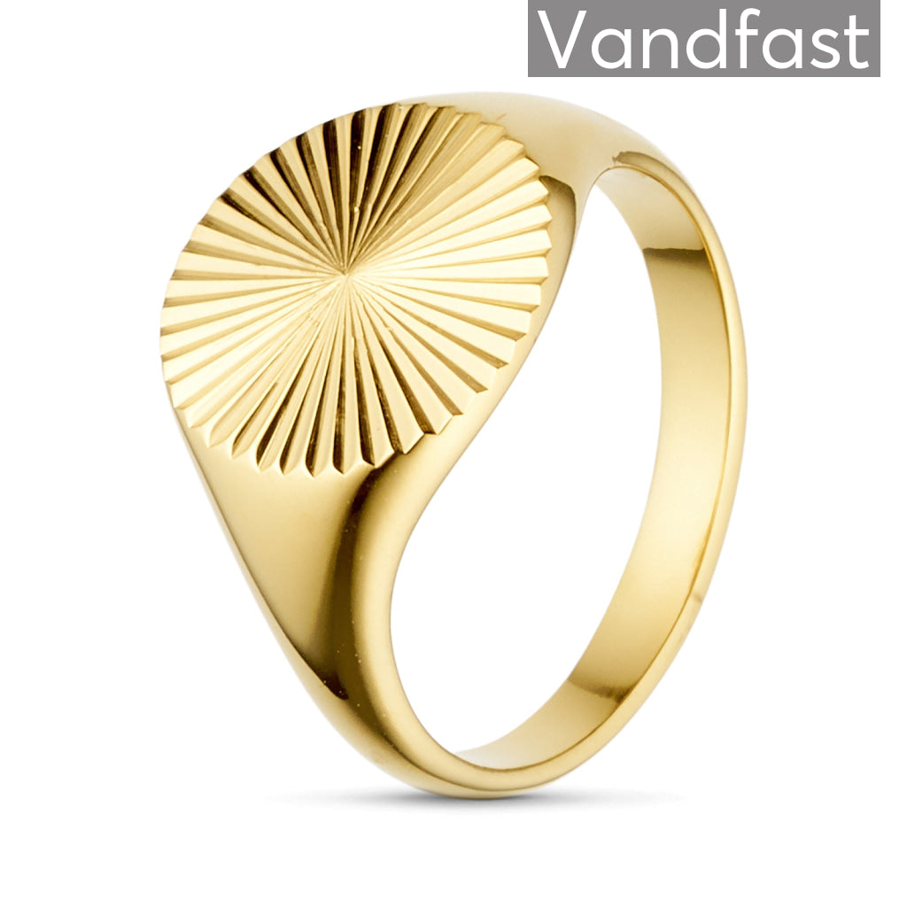 Annebrauner Big Sun Ring – 18k Guldbelagt Smykke