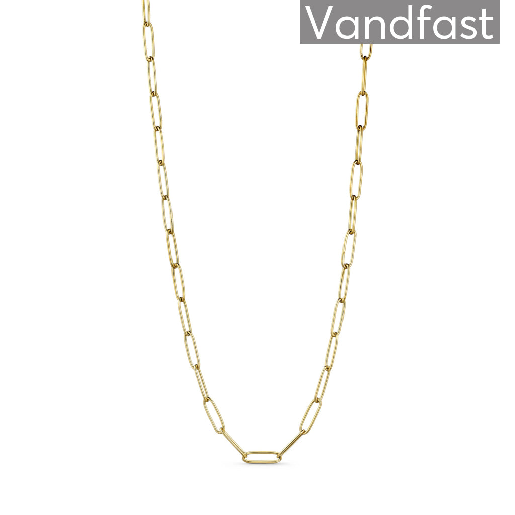 Annebrauner 65 Cm Halskæde - 18k Guldbelagt Charm Bærer