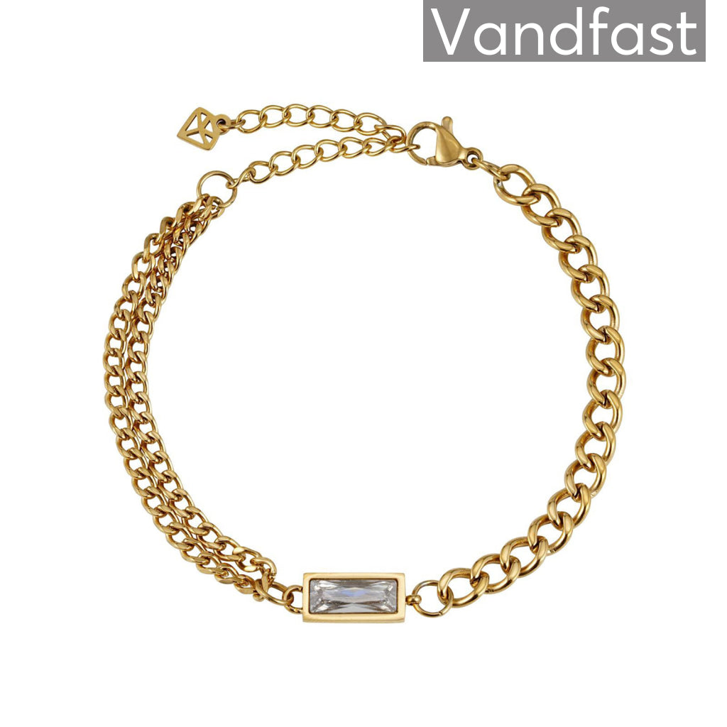 Annebrauner 18k Guldbelagt Double Panzer Armbånd