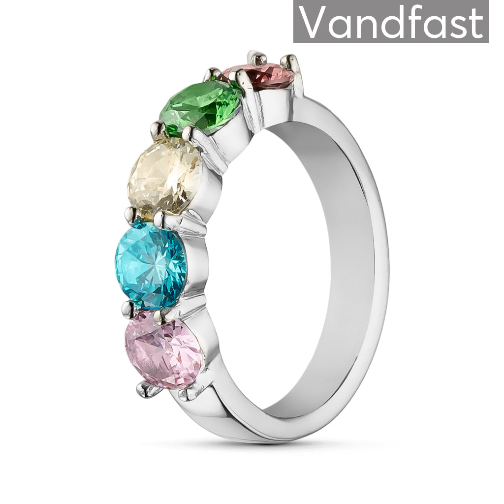 Annebrauner Drømmende Multicolor Ring - Vandfast Smykke
