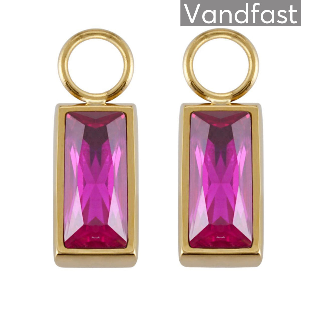 Annebrauner Empress Drops Ruby - 18k Guldbelagt Vedhæng