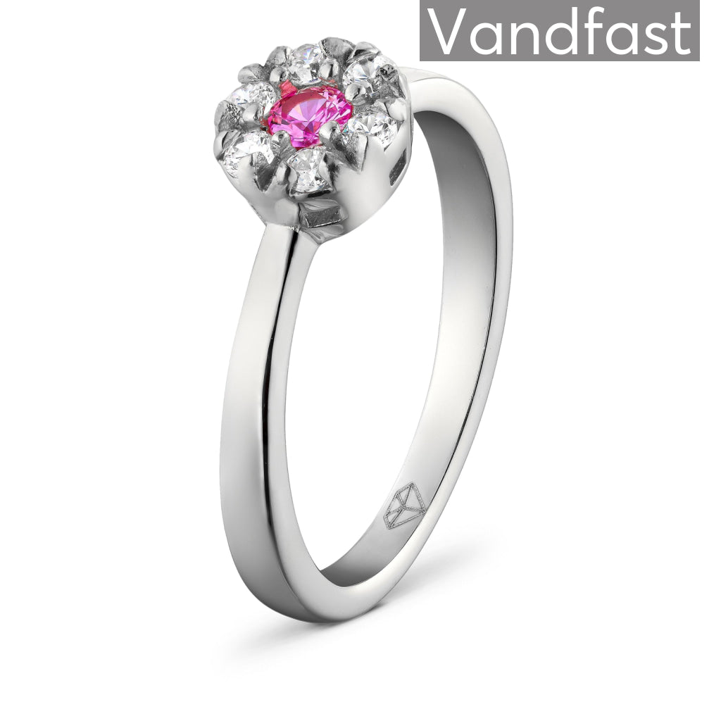 Annebrauner Blomster Rose Ring – Eksklusiv Smykkeæske