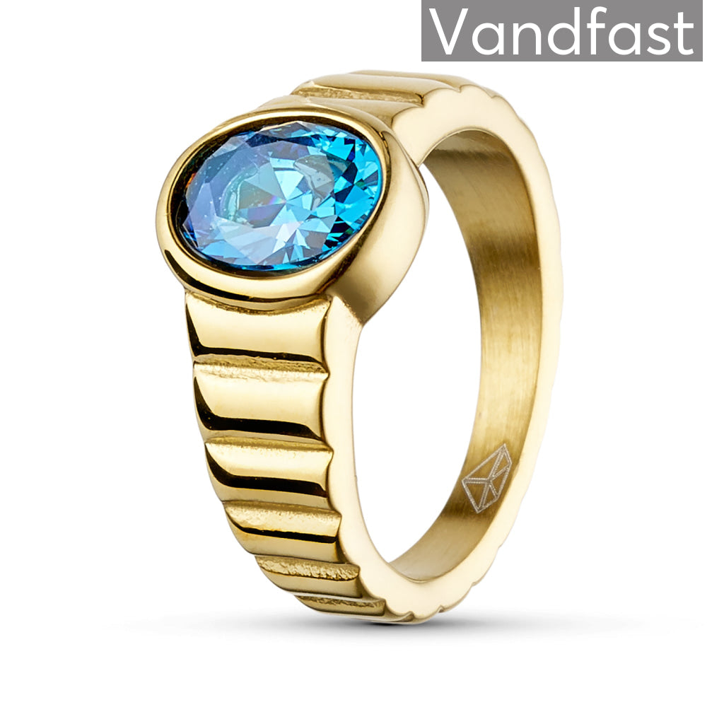 Annebrauner Imperial Sapphire Ring - 18k Guldbelagt Smykke