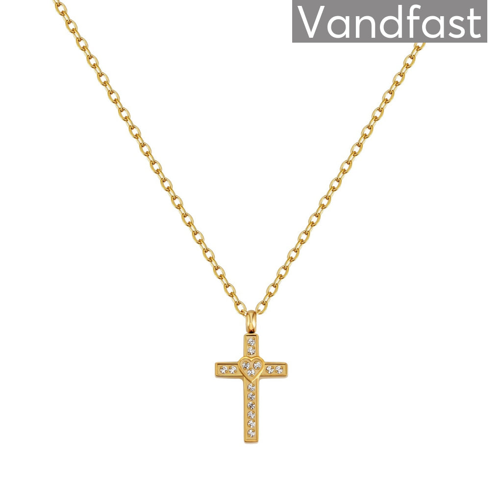 Annebrauner 18k Guldbelagt Konfirmationshalskæde