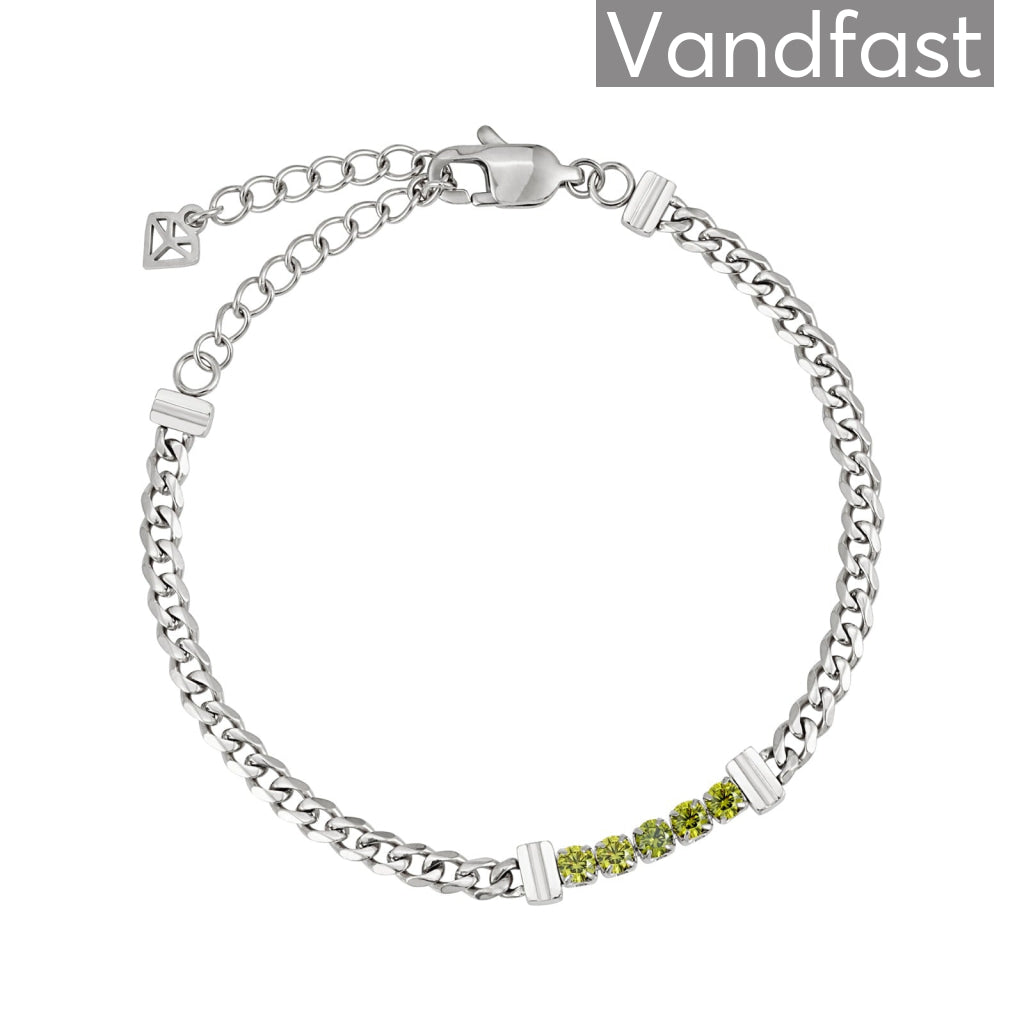 Eksklusivt Annebrauner Panzer Tennis Armbånd med Peridot
