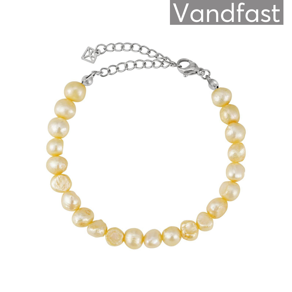Annebrauner Pearl Light Champagne Armbånd i Eksklusiv Æske