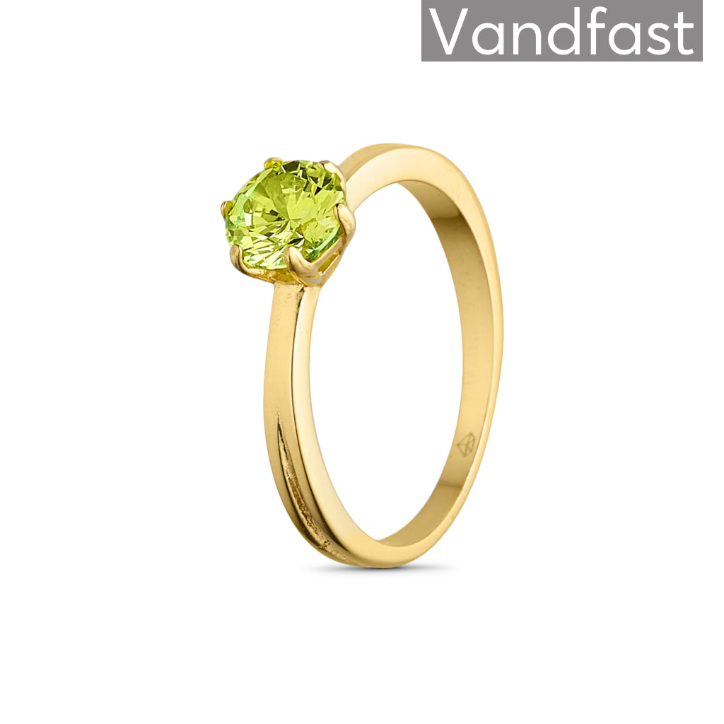 Annebrauner Princess D-apple Ring i 18k Guldbelægning