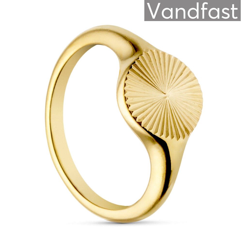 Annebrauner Solring 18k Guldbelagt – Elegant Smykkeæske