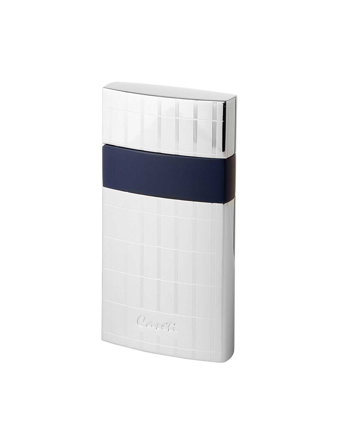 Caseti Roma Jet Lighter i Krom og Blå - Elegant Design